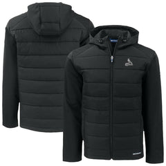 St. Louis Cardinals Cutter & Buck Evoke Hybrid Eco Softshell Recycled Full-Zip Hoodie Jacket - Black Jackets