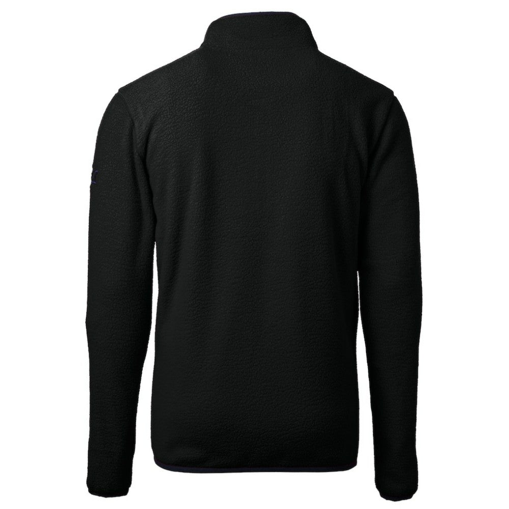 St. Louis Cardinals Cutter & Buck Cascade Eco Fleece Quarter-Zip Jacket - Black Jackets