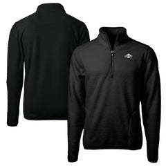 San Francisco Giants Cutter & Buck Big & Tall Cascade Eco Fleece Quarter-Zip Jacket - Black Jackets