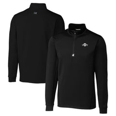 San Francisco Giants Cutter & Buck Big & Tall Traverse DryTec Quarter-Zip Jacket - Black Jackets