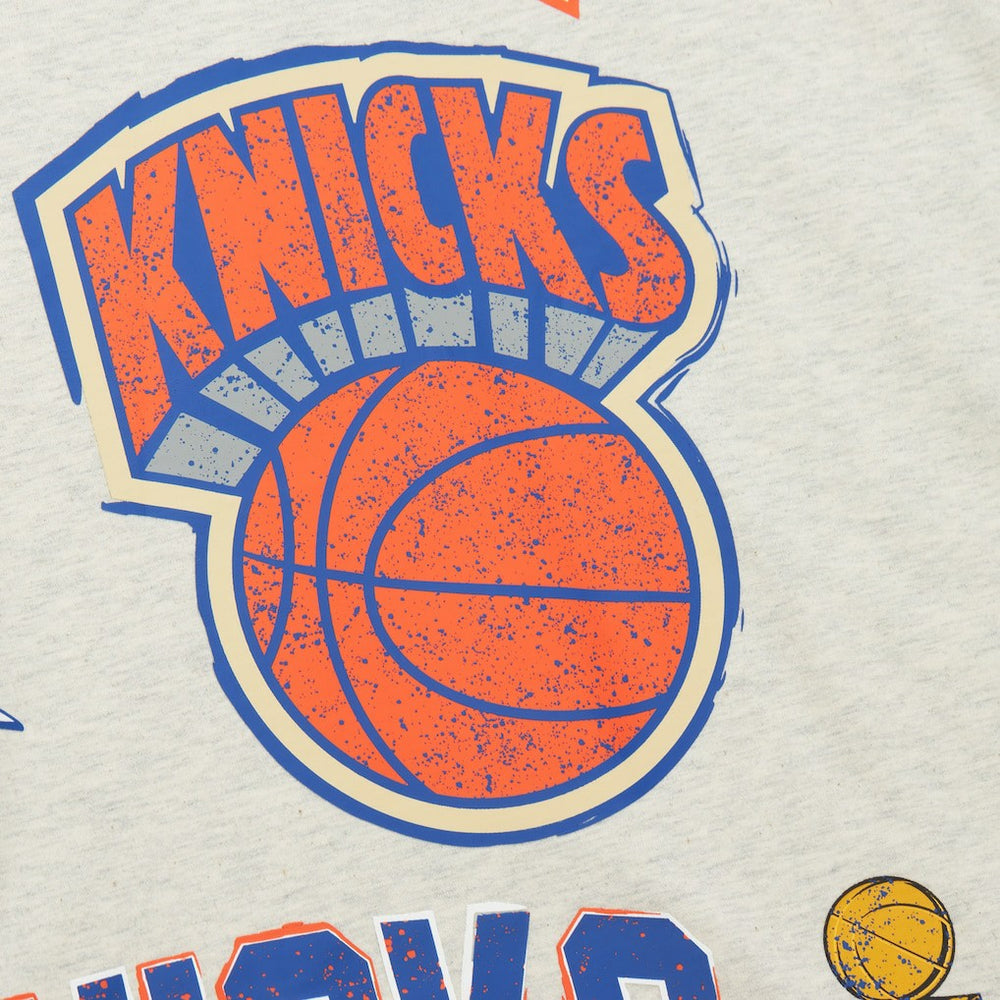 New York Knicks Hardwood Classics Legacy Defined Retro Championship T-Shirt Oatmeal - Mitchell & Ness