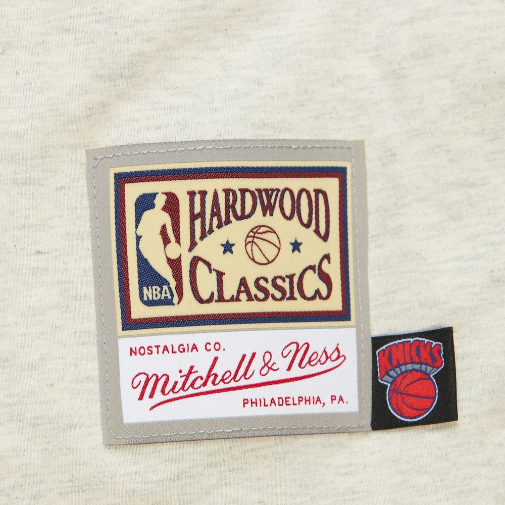 New York Knicks Hardwood Classics Legacy Defined Retro Championship T-Shirt Oatmeal - Mitchell & Ness