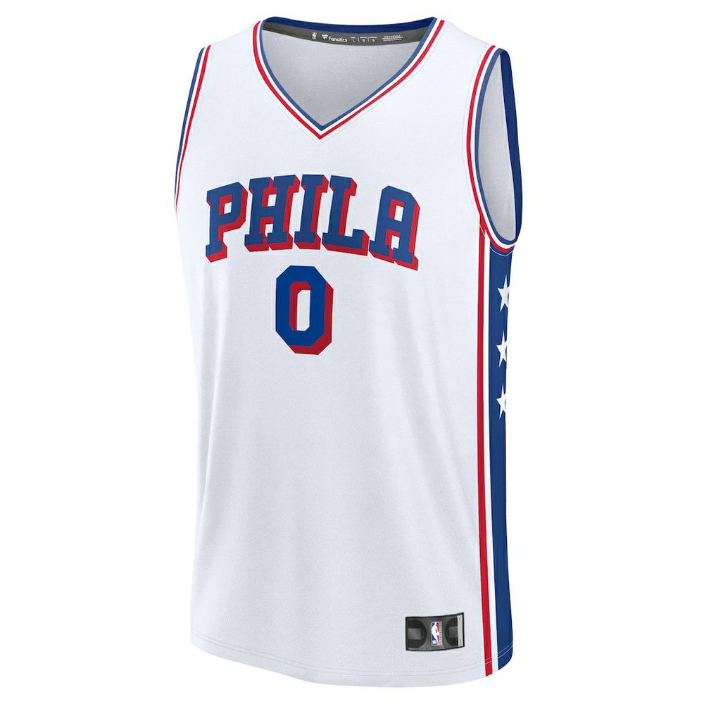Tyrese Maxey Philadelphia 76ers Youth Fast Break Replica Player Jersey Association Edition White - Fanatics