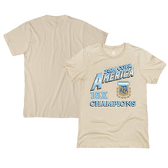 Argentina National Team 1863FC 16-Time Copa America Champions T-Shirt Cream