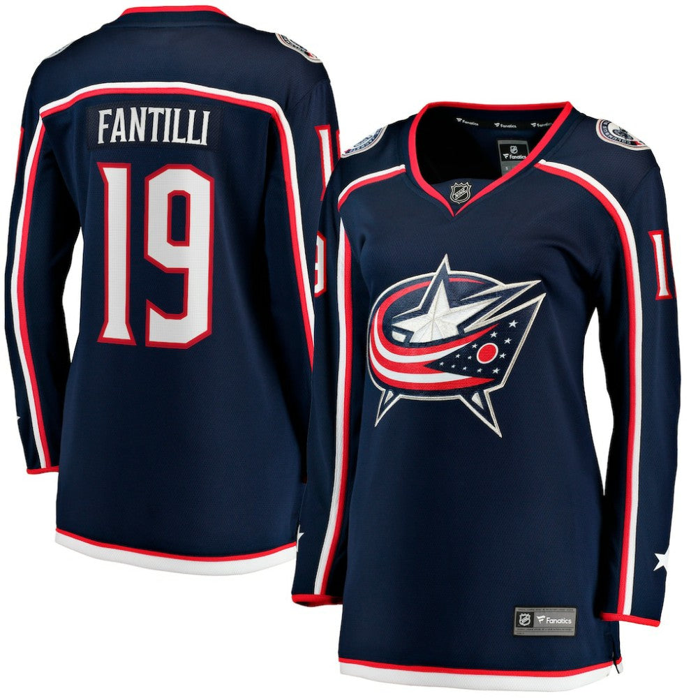 Adam Fantilli Columbus Blue Jackets Fanatics Women's Home Premier Breakaway Player Jersey Breakaway Jersey - Navy | US 202015232