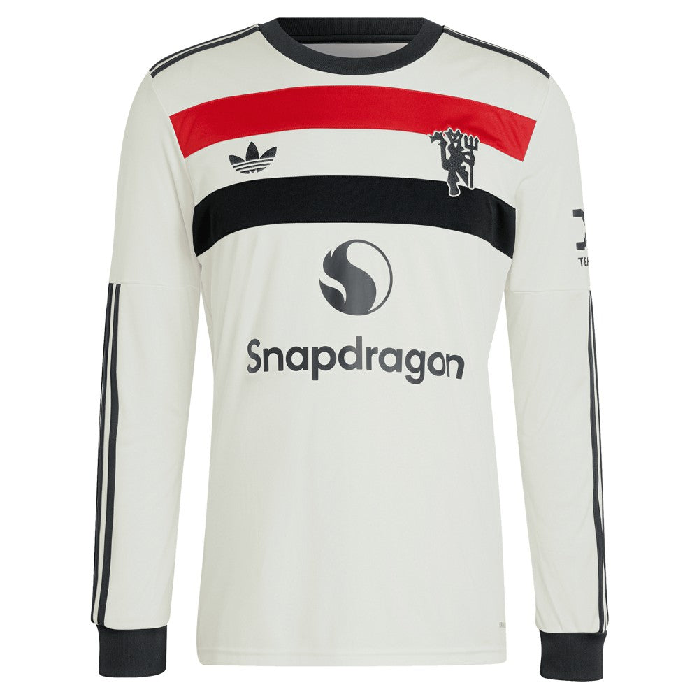 Marcus Rashford Manchester United Originals 2024/25 Third Replica Long Sleeve Jersey Cream - Adidas online