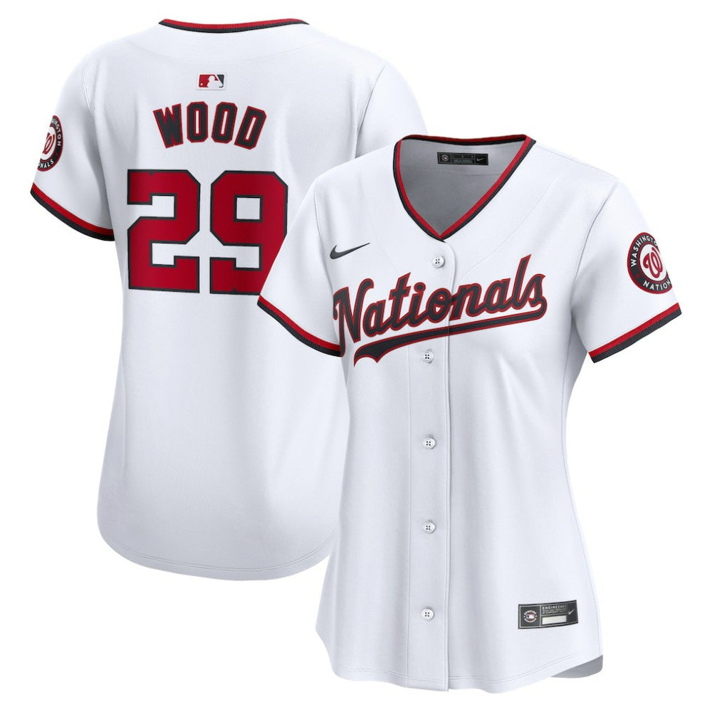James Wood Washington Nationals Nike Women's Home Limited Player Jersey - White Jerseys