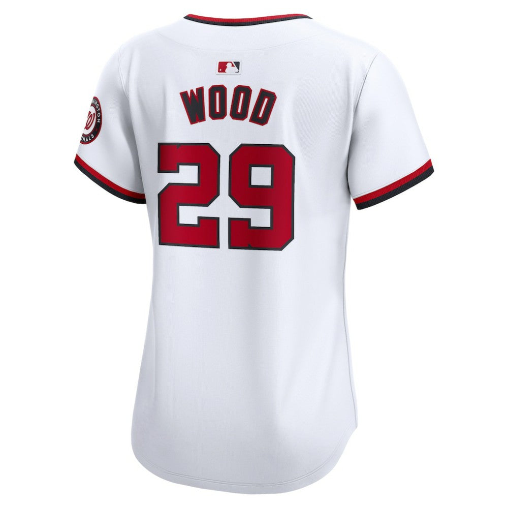 James Wood Washington Nationals Nike Women's Home Limited Player Jersey - White Jerseys