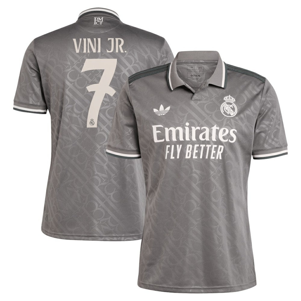 Vini Jr. Real Madrid Originals 2024/25 Third Replica Player Jersey Charcoal - Adidas discount