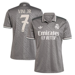 Vini Jr. Real Madrid Originals 2024/25 Third Replica Player Jersey Charcoal - Adidas discount