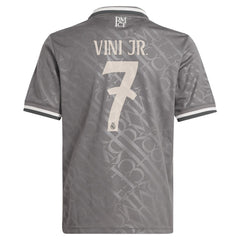 Vini Jr. Real Madrid Originals Youth 2024/25 Third Replica Player Jersey Charcoal - Adidas on sale