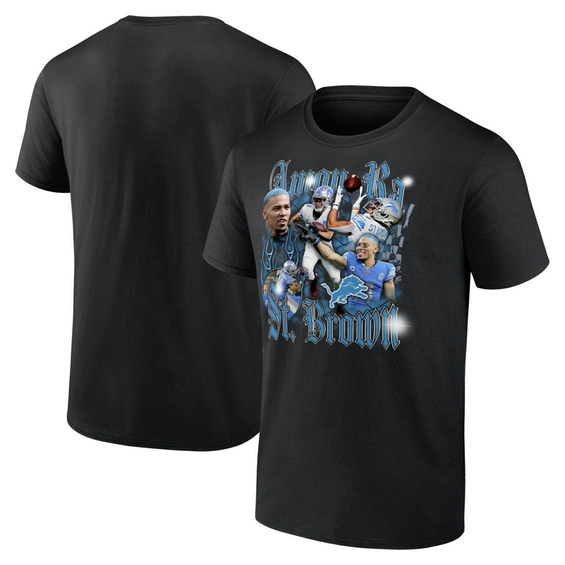 Amon-Ra St. Brown Detroit Lions Notorious Player Graphic T-Shirt - Black T-shirts