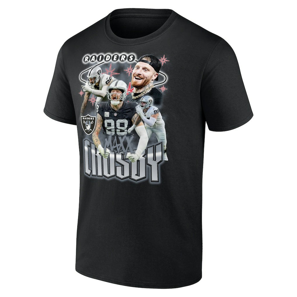 Maxx Crosby Las Vegas Raiders Notorious Player Graphic T-Shirt - Black T-shirts