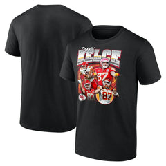 Travis Kelce Kansas City Chiefs Notorious Player Graphic T-Shirt - Black T-shirts