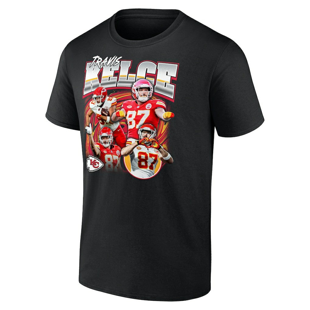 Travis Kelce Kansas City Chiefs Notorious Player Graphic T-Shirt - Black T-shirts