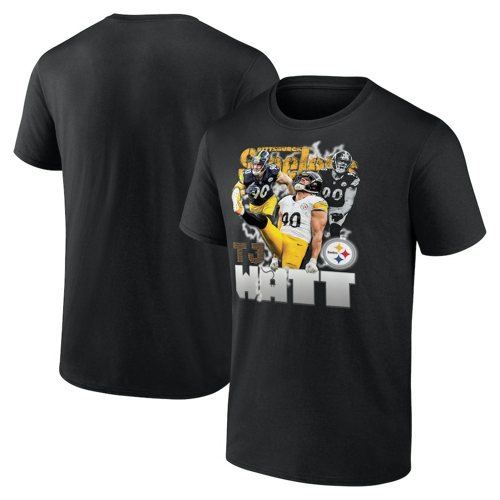 T.J. Watt Pittsburgh Steelers Notorious Player Graphic T-Shirt - Black T-shirts