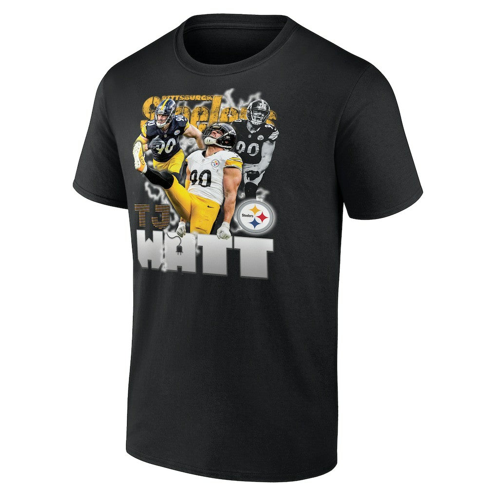 T.J. Watt Pittsburgh Steelers Notorious Player Graphic T-Shirt - Black T-shirts