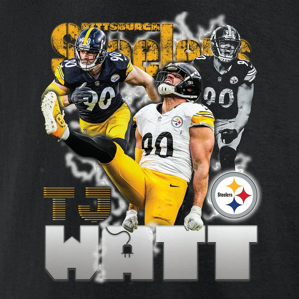 T.J. Watt Pittsburgh Steelers Notorious Player Graphic T-Shirt - Black T-shirts