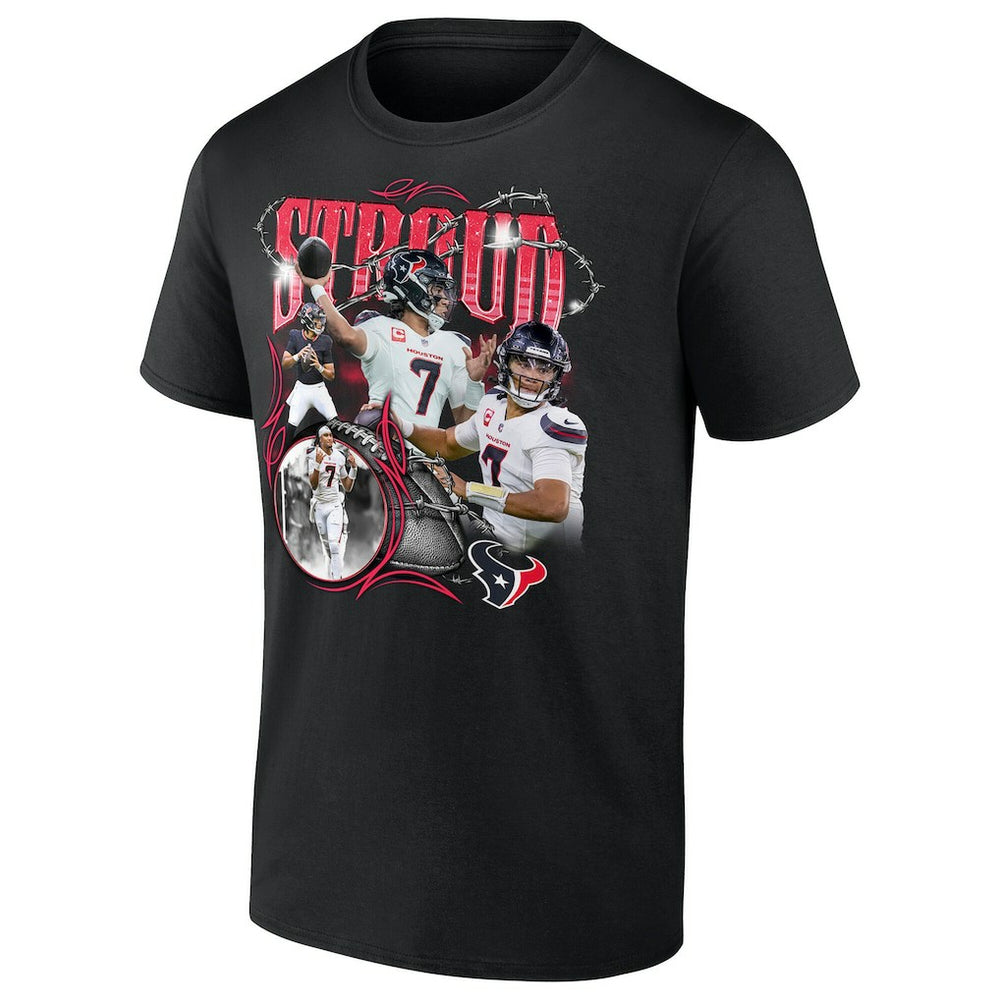 C.J. Stroud Houston Texans Notorious Player Graphic T-Shirt - Black T-shirts