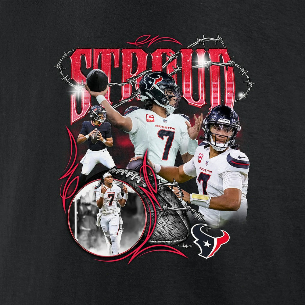 C.J. Stroud Houston Texans Notorious Player Graphic T-Shirt - Black T-shirts