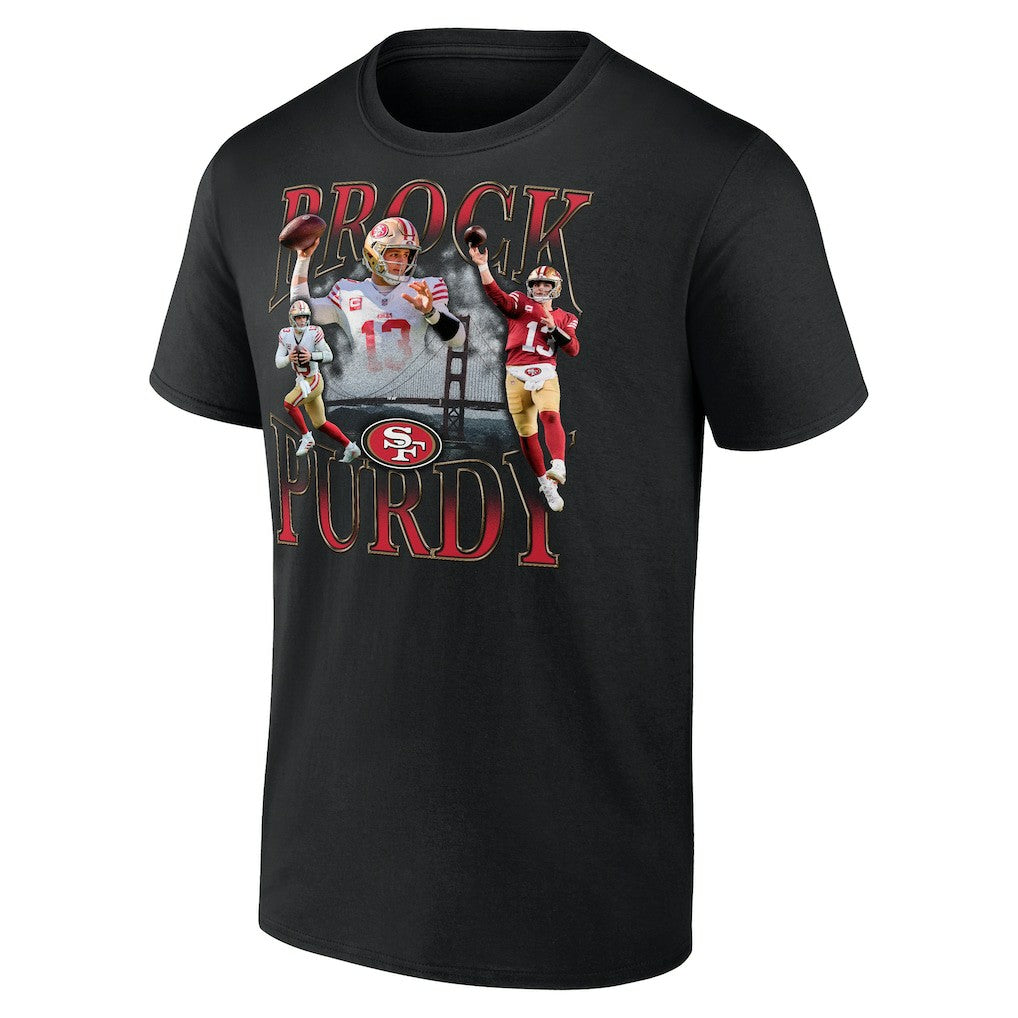 Brock Purdy San Francisco 49ers Notorious Player Graphic T-Shirt - Black T-shirts