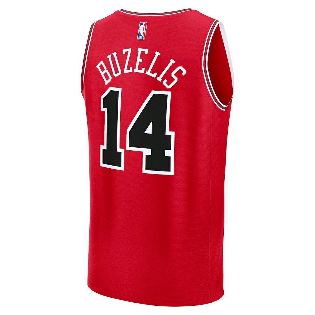 Matas Buzelis Chicago Bulls Fast Break Replica Player Jersey Icon Editi- Red - Fanatics
