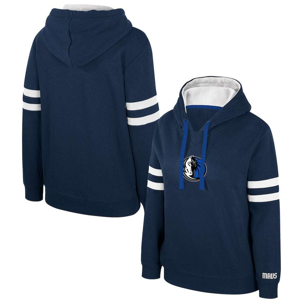 Dallas Mavericks Stadium Essentials Women's Road Game Pullover Hoodie Navy