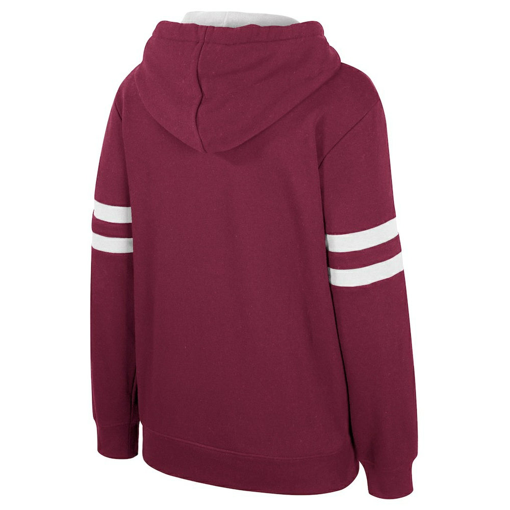 Cleveland Cavaliers Stadium Essentials Women's Road Game Pullover Hoodie Wine outlet