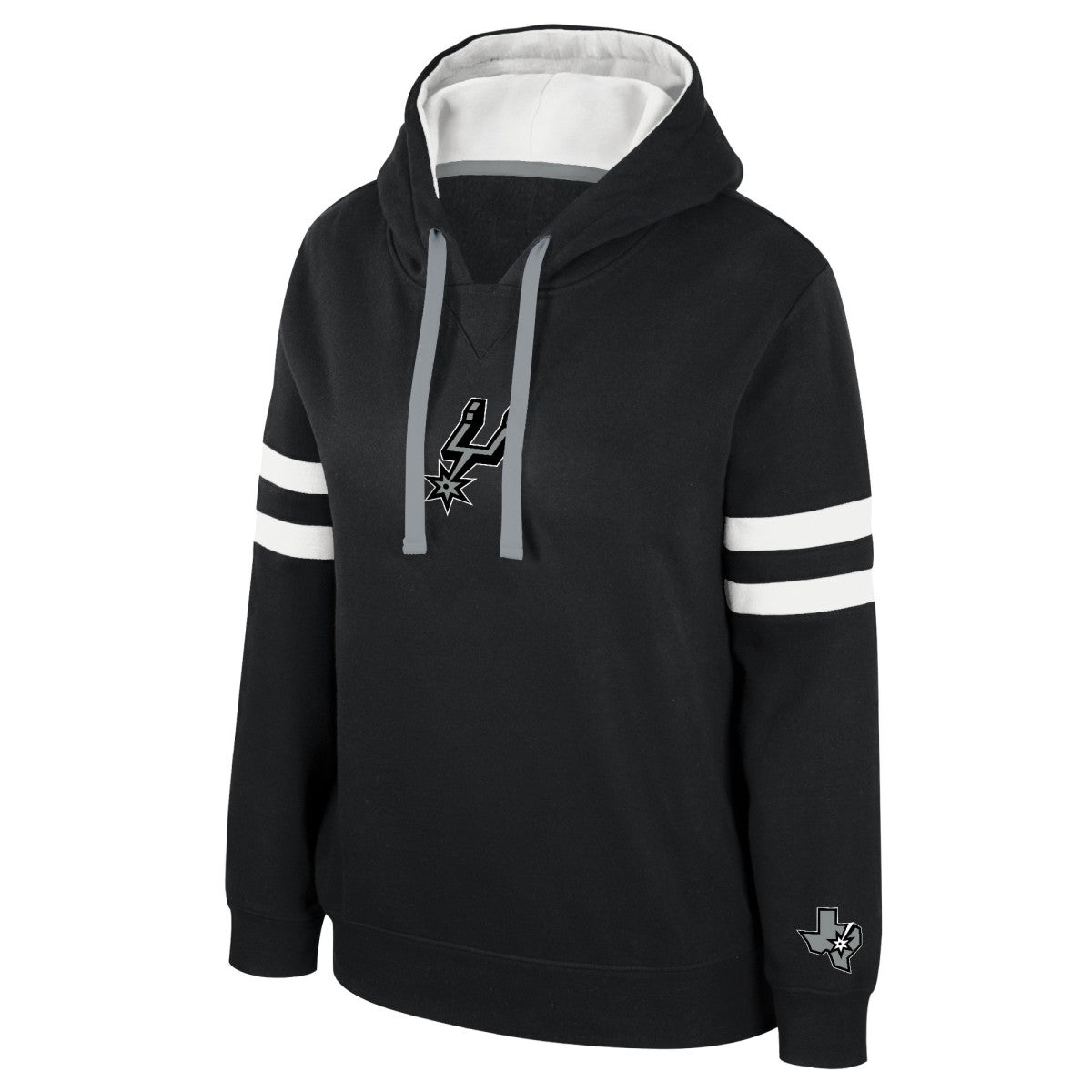San Antonio Spurs Stadium Essentials Women's Road Game Pullover Hoodie Black