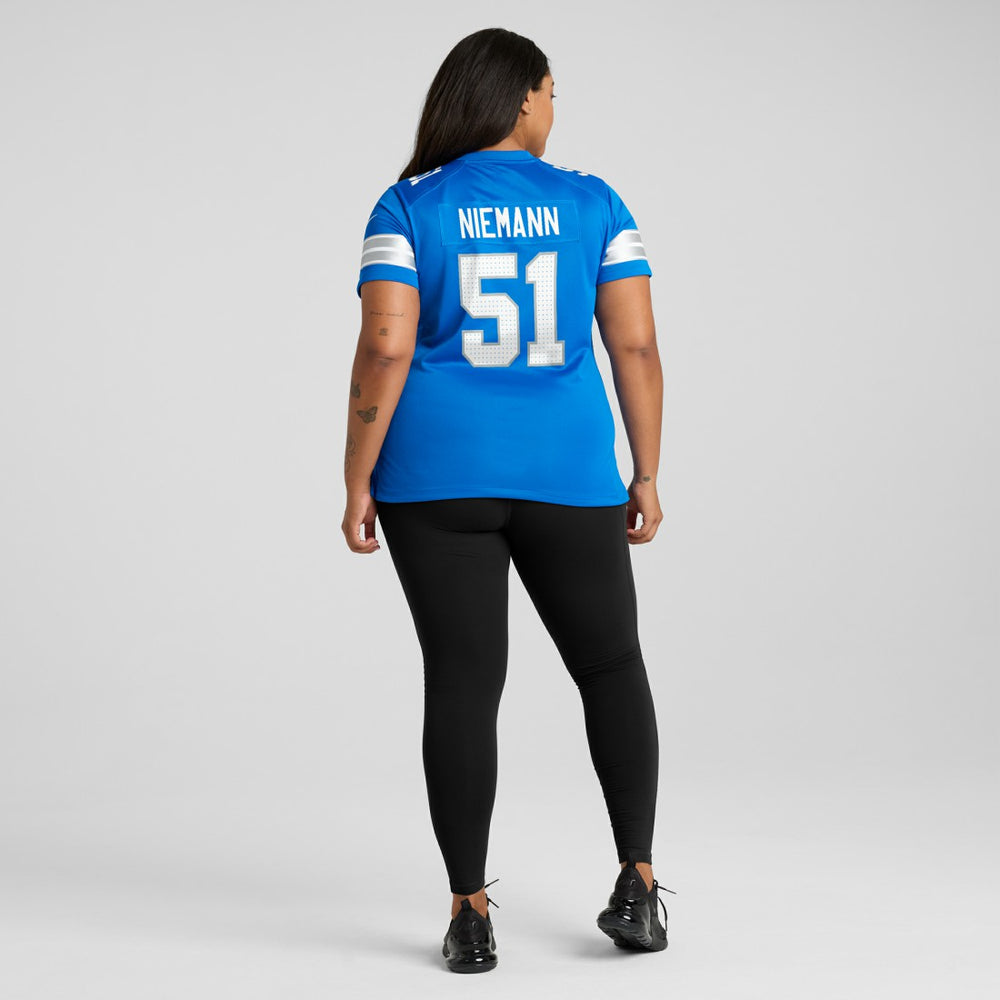 Ben Niemann Detroit Lions Women's Team Game Jersey - Blue Jerseys