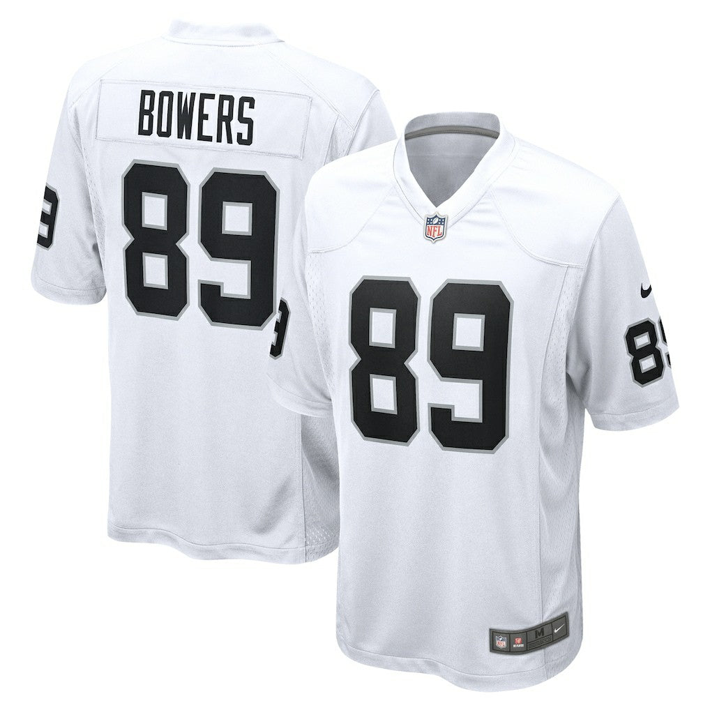 Brock Bowers Las Vegas Raiders Game Jersey - White Jerseys