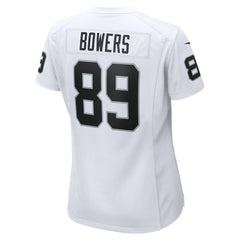 Brock Bowers Las Vegas Raiders Women's Game Jersey - White Jerseys