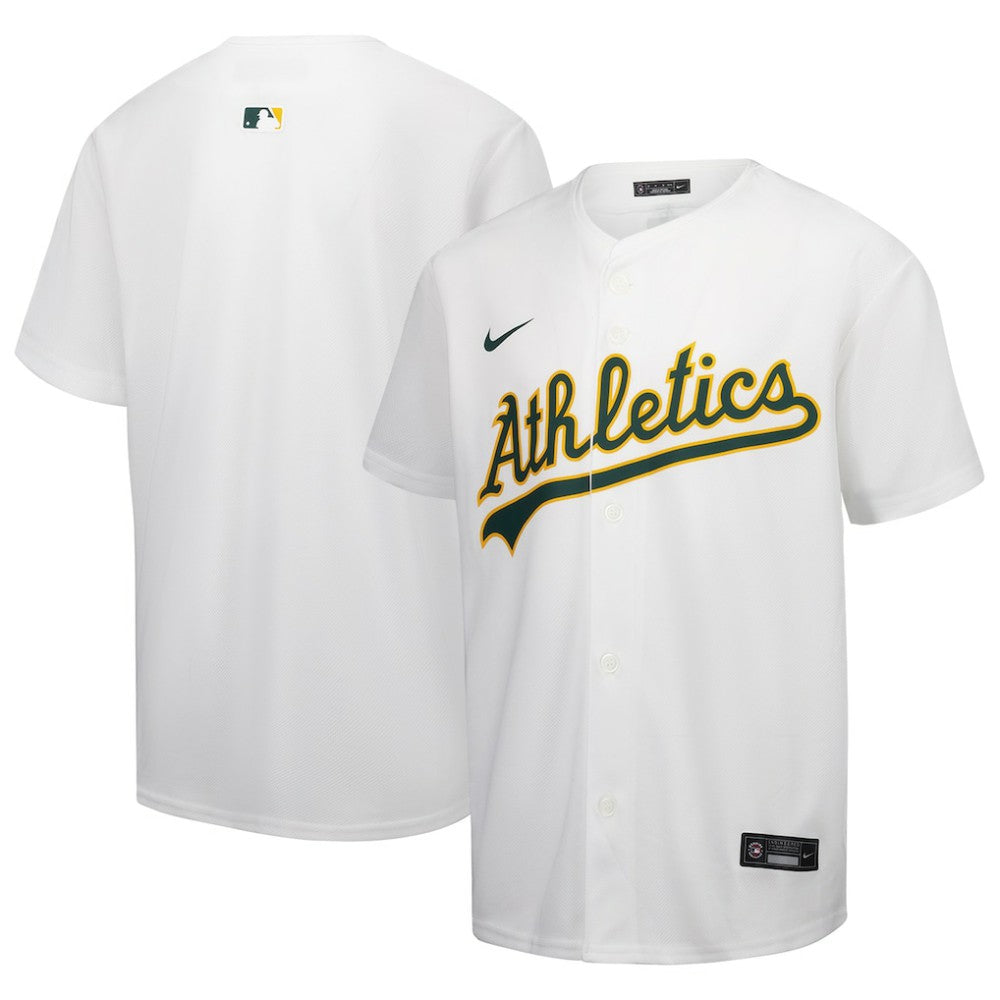 Athletics Nike Youth Home Game Jersey - White Jerseys
