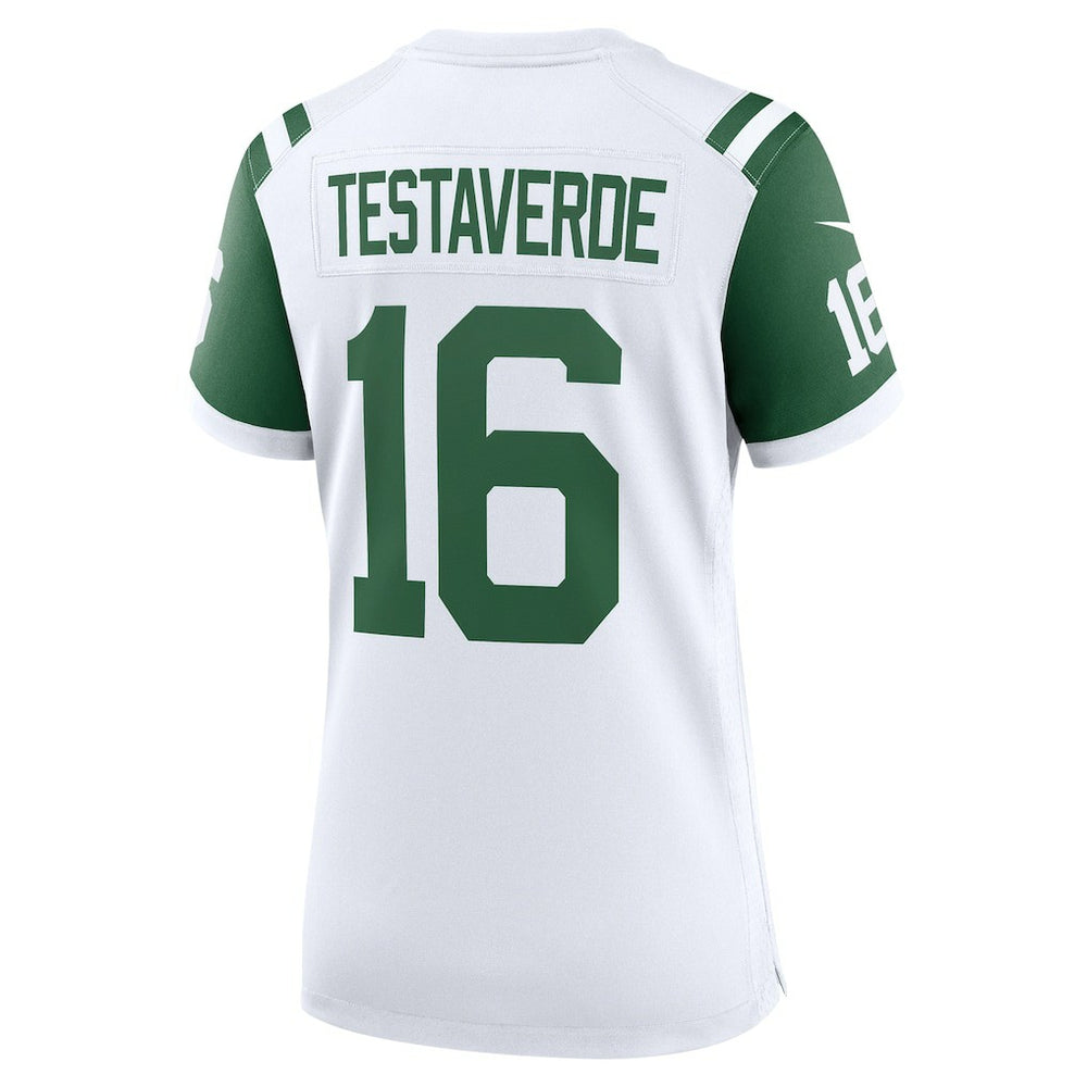 Vinny Testaverde New York Jets Women's Classic Alternate Retired Player Game Jersey - White Jerseys