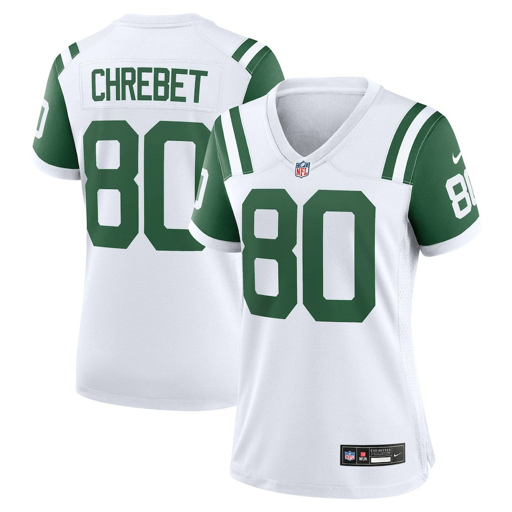 Wayne Chrebet New York Jets Women's Classic Alternate Retired Player Game Jersey - White Jerseys