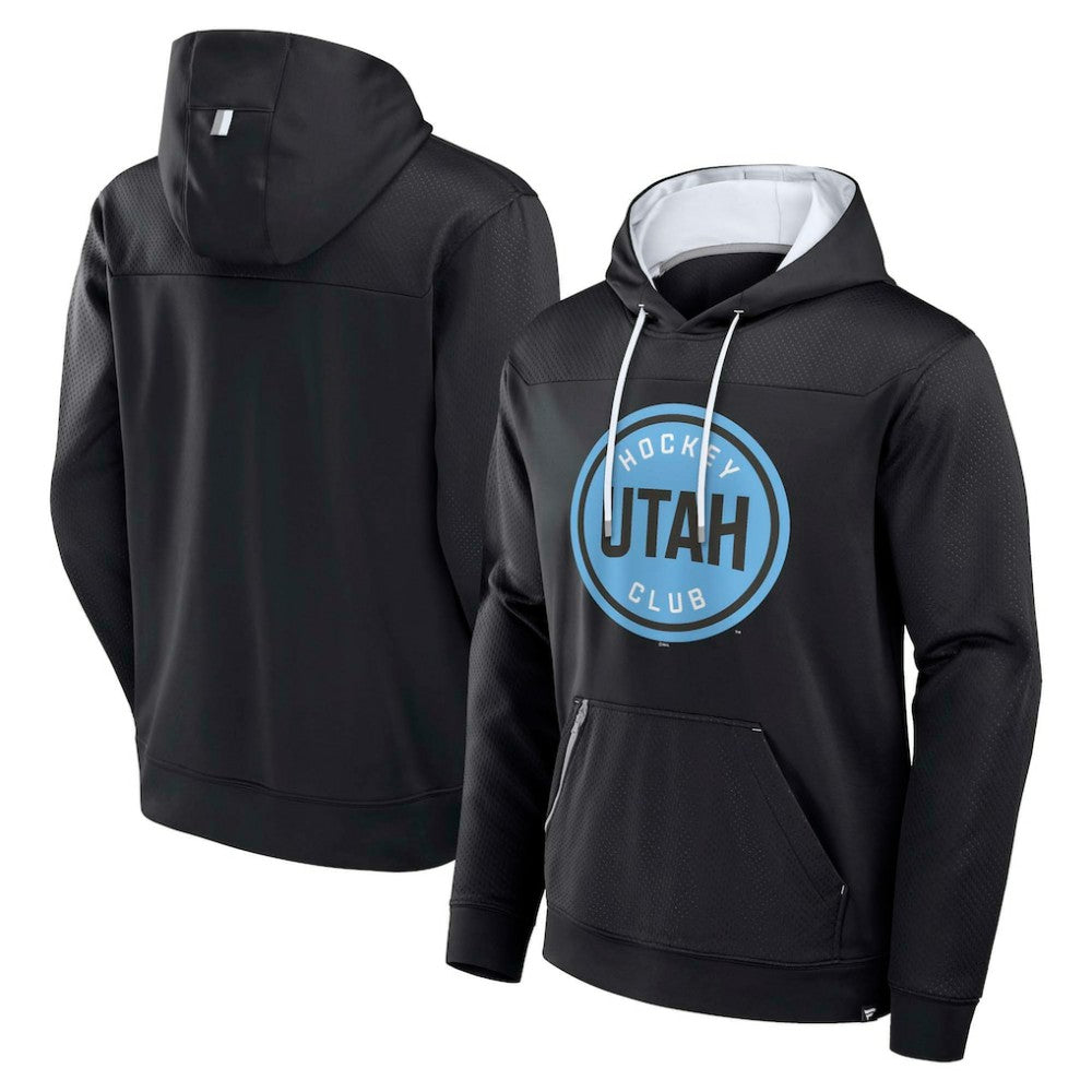 Utah Mammoth Fanatics Defender Fleece Pullover Hoodie - Black | US 202032879