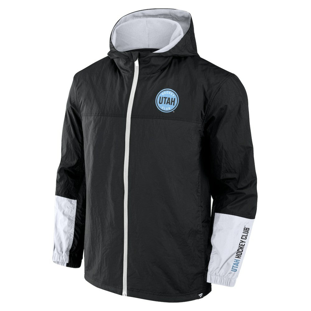 Utah Mammoth Fanatics Crash the Net Full-Zip Hoodie Jacket - Black | US 202032883