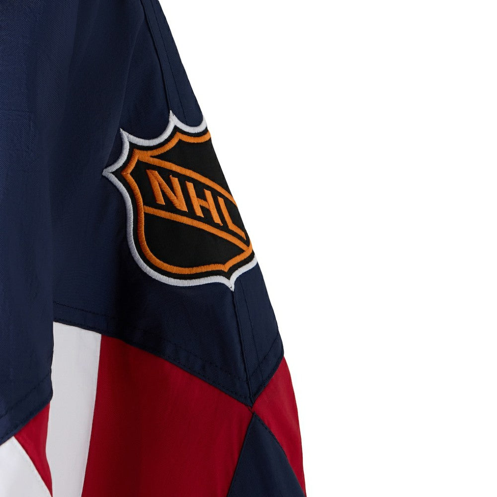 Winnipeg Jets OVO x Starter Half-Zip Hooded Jacket - Navy | US 202034617