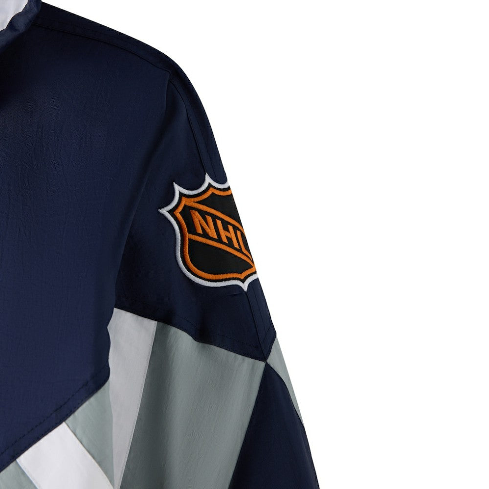 Vancouver Canucks OVO x Starter Half-Zip Hooded Jacket - Blue | US 202034621