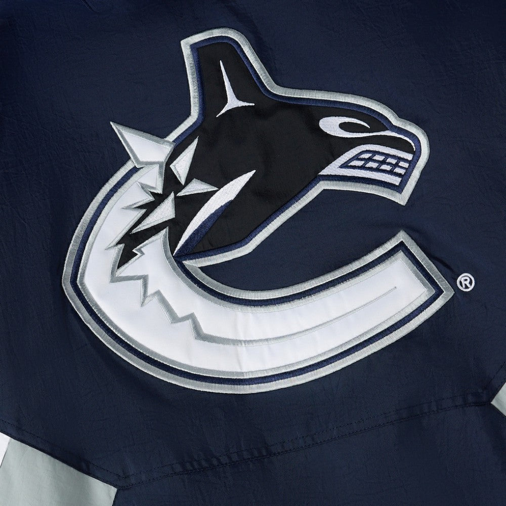 Vancouver Canucks OVO x Starter Half-Zip Hooded Jacket - Blue | US 202034621
