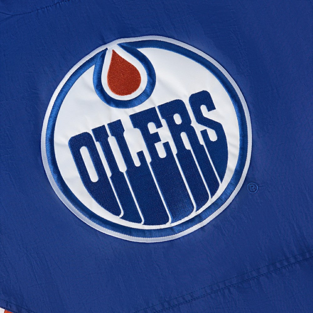 Edmonton Oilers OVO x Starter Half-Zip Hooded Jacket - Royal | US 202034622