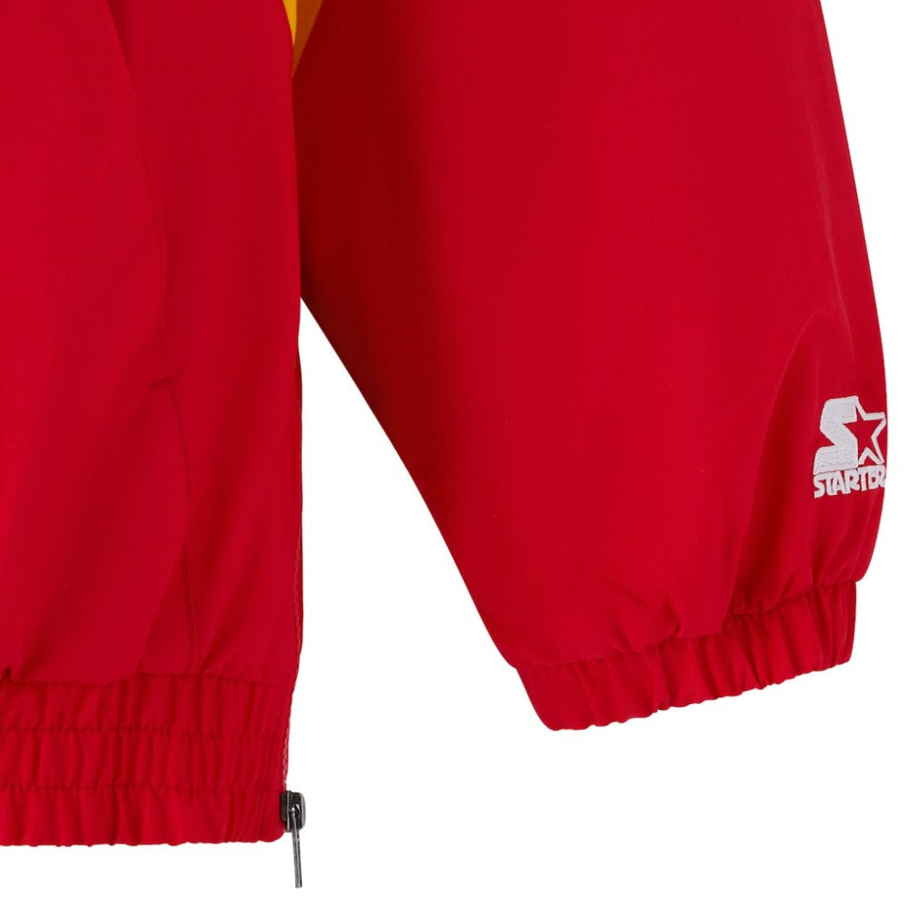 Calgary Flames OVO x Starter Half-Zip Hooded Jacket - Red | US 202034623