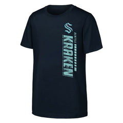 Seattle Kraken Youth Atmosphere T-Shirt - Navy | US 202034678