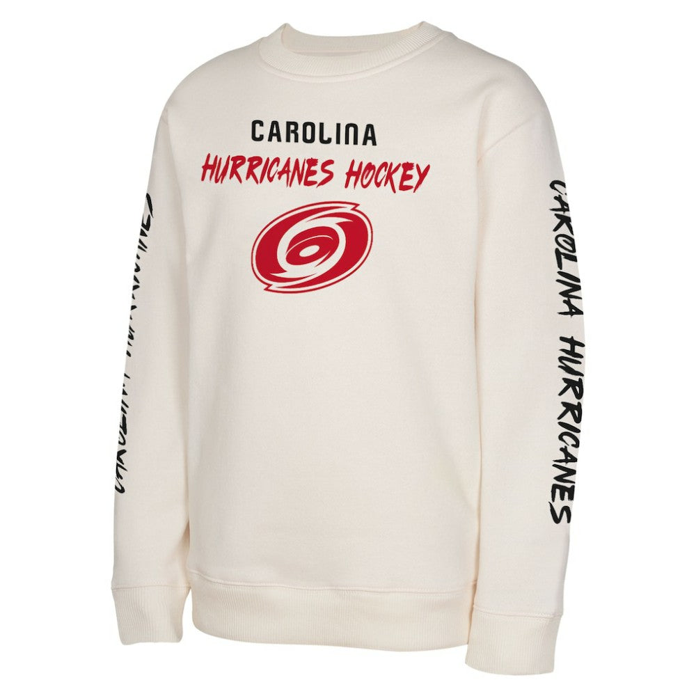 Carolina Hurricanes Youth Star Power Pullover Sweatshirt - Cream | US 202034692