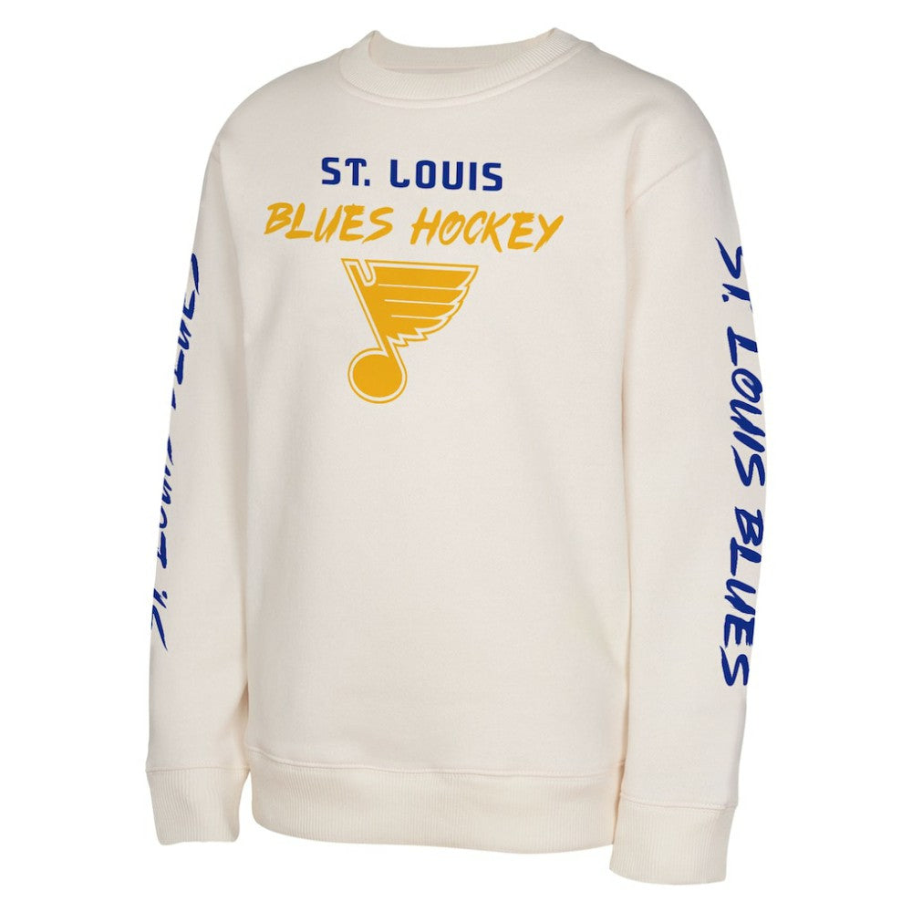 St. Louis Blues Youth Star Power Pullover Sweatshirt - Cream | US 202034695