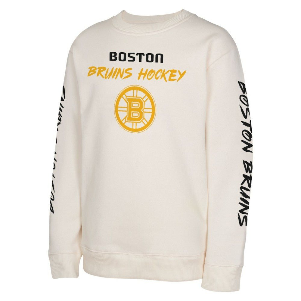 Boston Bruins Youth Star Power Pullover Sweatshirt - Cream | US 202034696