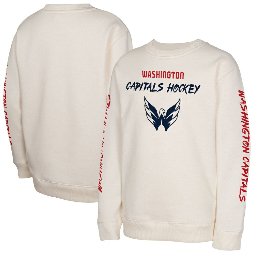 Washington Capitals Youth Star Power Pullover Sweatshirt - Cream | US 202034697
