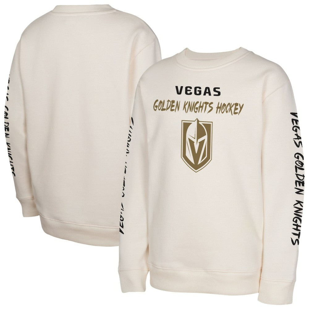 Vegas Golden Knights Youth Star Power Pullover Sweatshirt - Cream | US 202034700