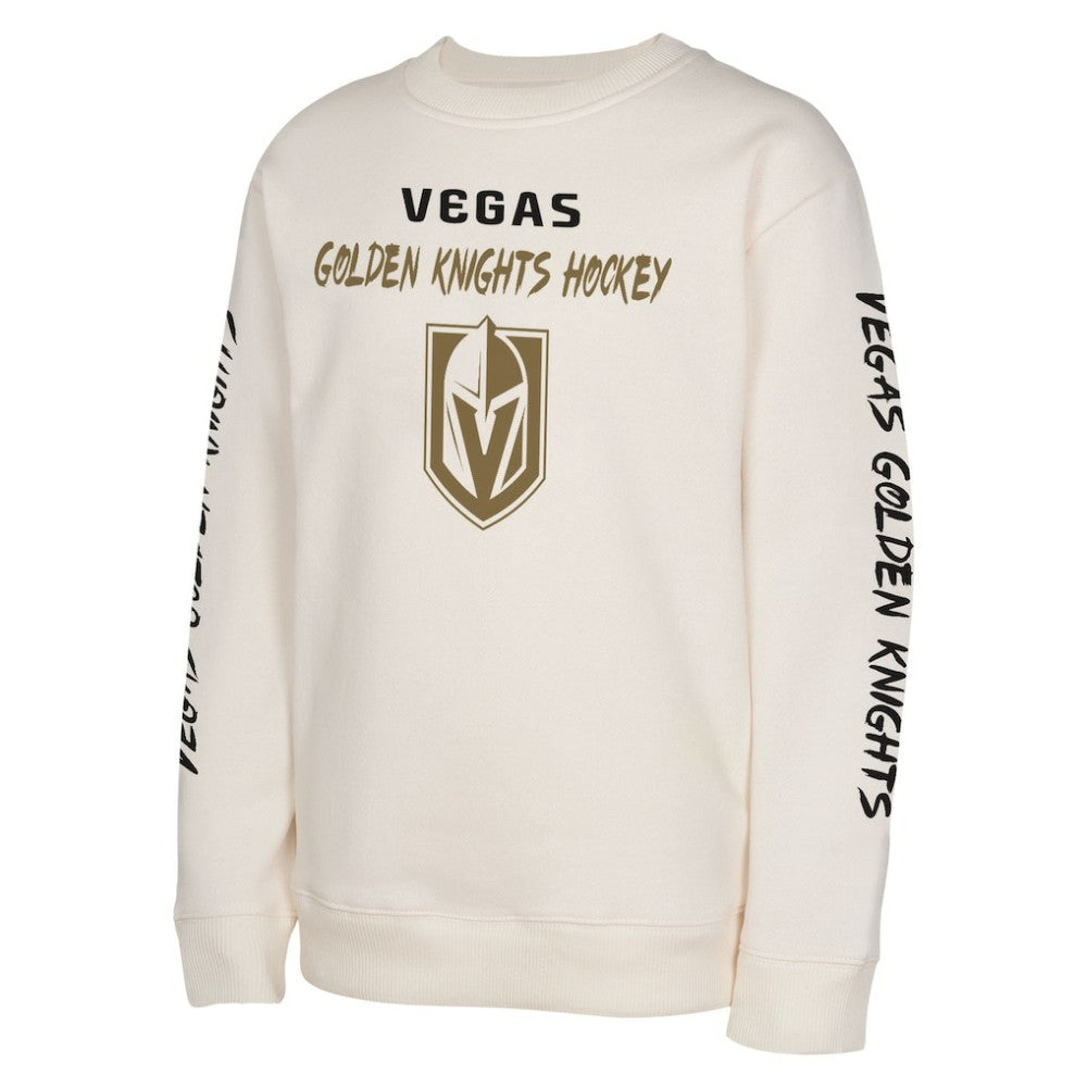 Vegas Golden Knights Youth Star Power Pullover Sweatshirt - Cream | US 202034700