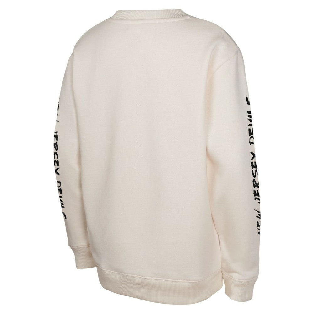 New Jersey Devils Youth Star Power Pullover Sweatshirt - Cream | US 202034702